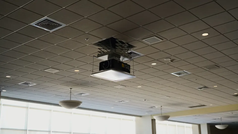 Jackson State University ballroom AV integration project.
